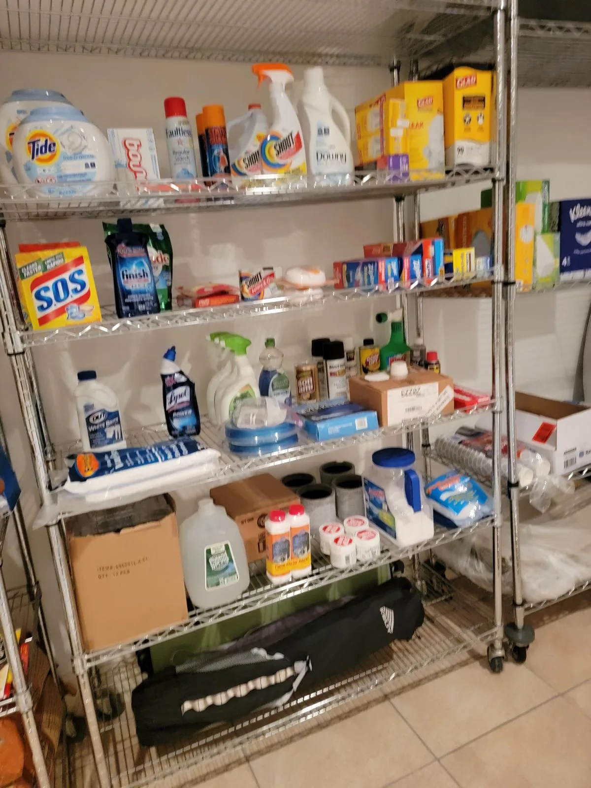 Pantry Organization: before our cleaning